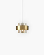 Industra – Modern Pendant with Golden Glass & Industrial Edge