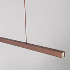 Thala Modern Linear Metal LED Pendant Light Black/Brown