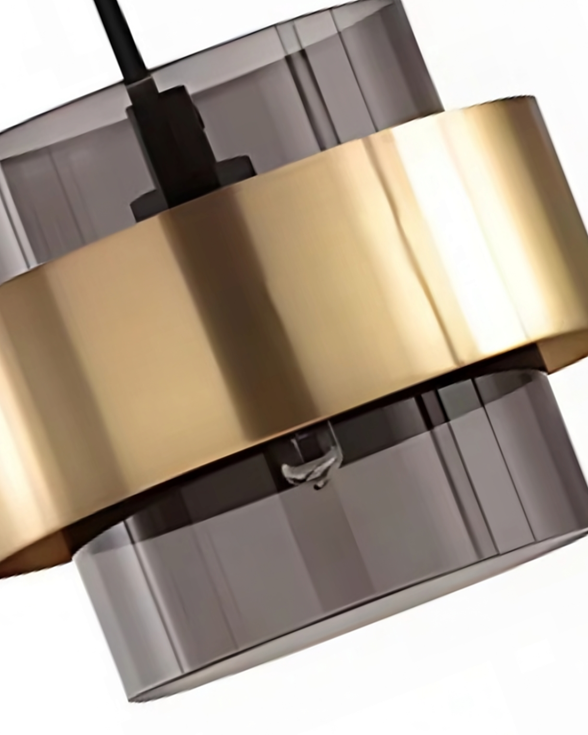 Industra – Modern Pendant with Golden Glass & Industrial Edge