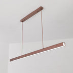 Thala Modern Linear Metal LED Pendant Light Black/Brown