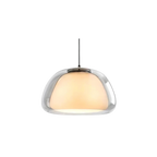 Pendant Light – Double Glass Dome with Soft Glow