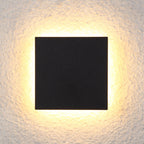 Klyne Minimalist Round/Square Outdoor Wall Lamp LED, Black/White