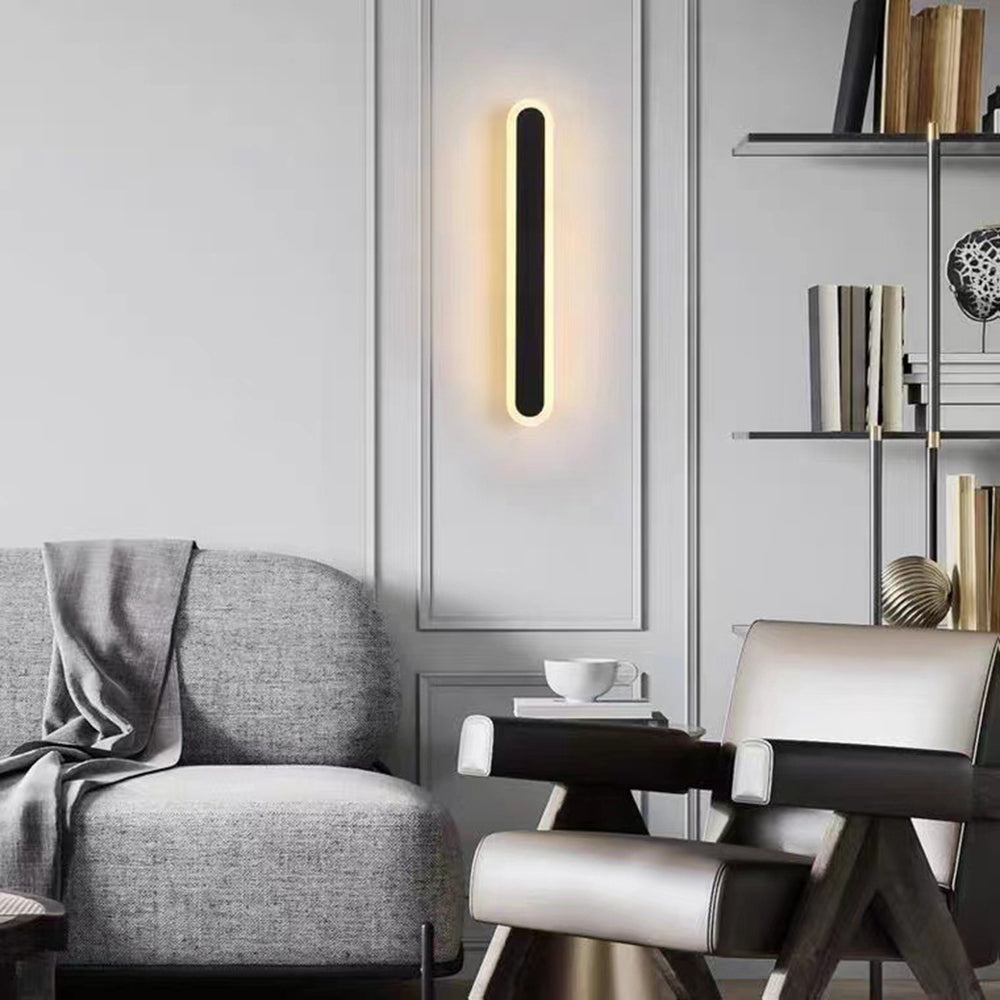 LumaLine Oval Wall Sconce – Sleek Outdoor & Indoor Lighting