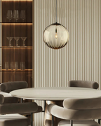 Pendant Ceiling Light Amber Glass