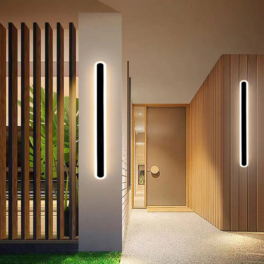 LumaLine Oval Wall Sconce – Sleek Outdoor & Indoor Lighting