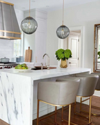 Pendant Ceiling Light Amber Glass