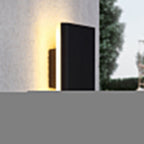 Klyne Minimalist Round/Square Outdoor Wall Lamp LED, Black/White
