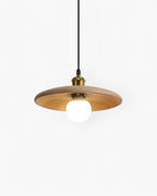 Halvora Pendant Light – Slim Wooden Shade in Japandi Zen Style