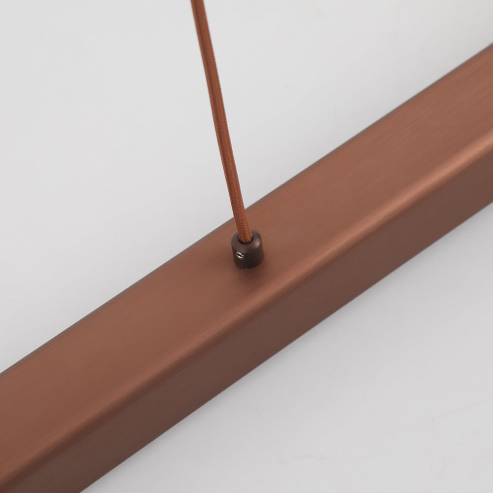 Thala Modern Linear Metal LED Pendant Light Black/Brown