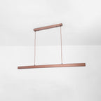 Thala Modern Linear Metal LED Pendant Light Black/Brown