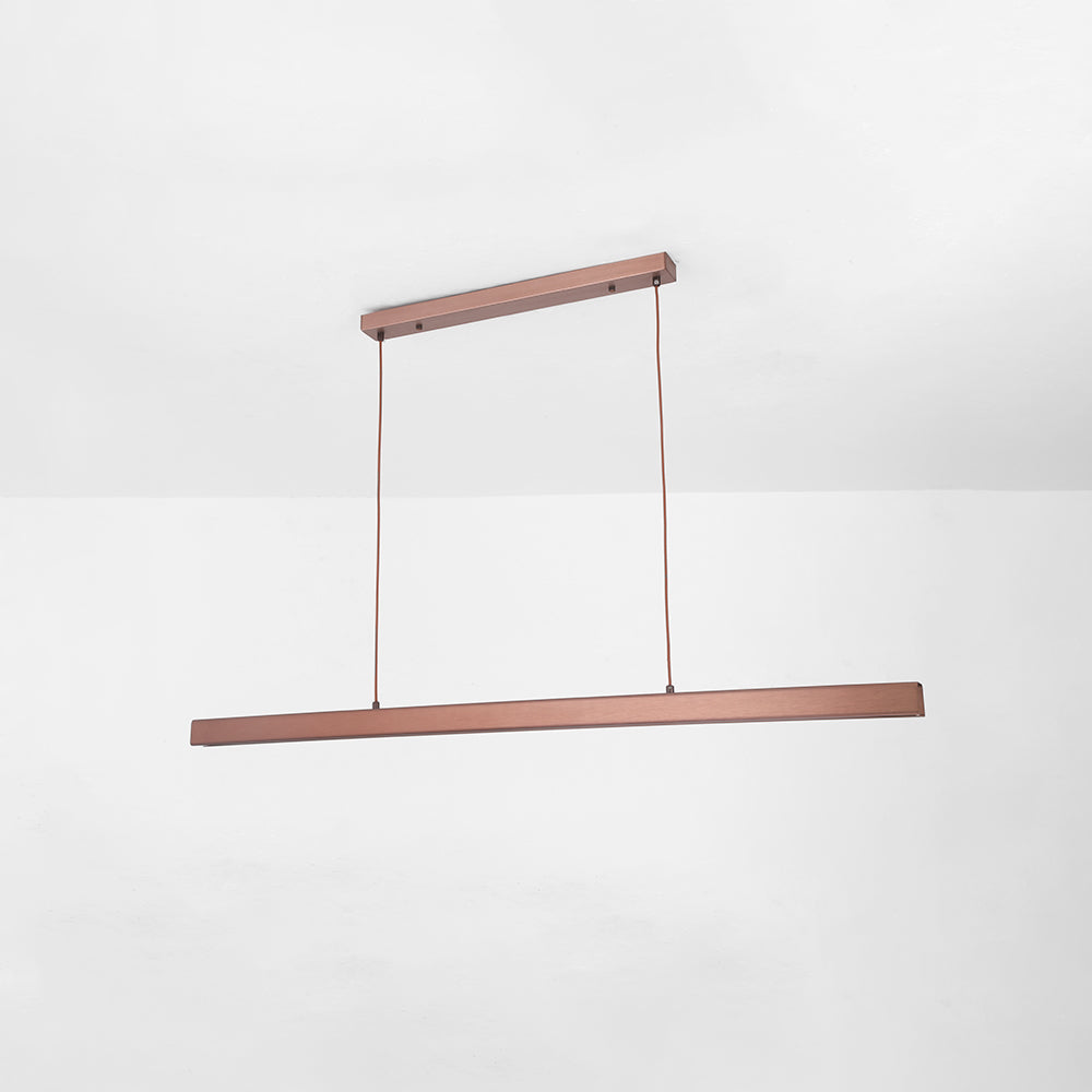Thala Modern Linear Metal LED Pendant Light Black/Brown