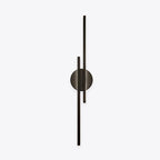 Elgo Modern Nordic Disc/Linear Metal LED Wall Lamp, Black/White