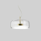 Vintage LED Pendant with Gold & Glass Charm