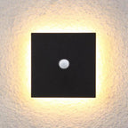 Klyne Minimalist Round/Square Outdoor Wall Lamp LED, Black/White