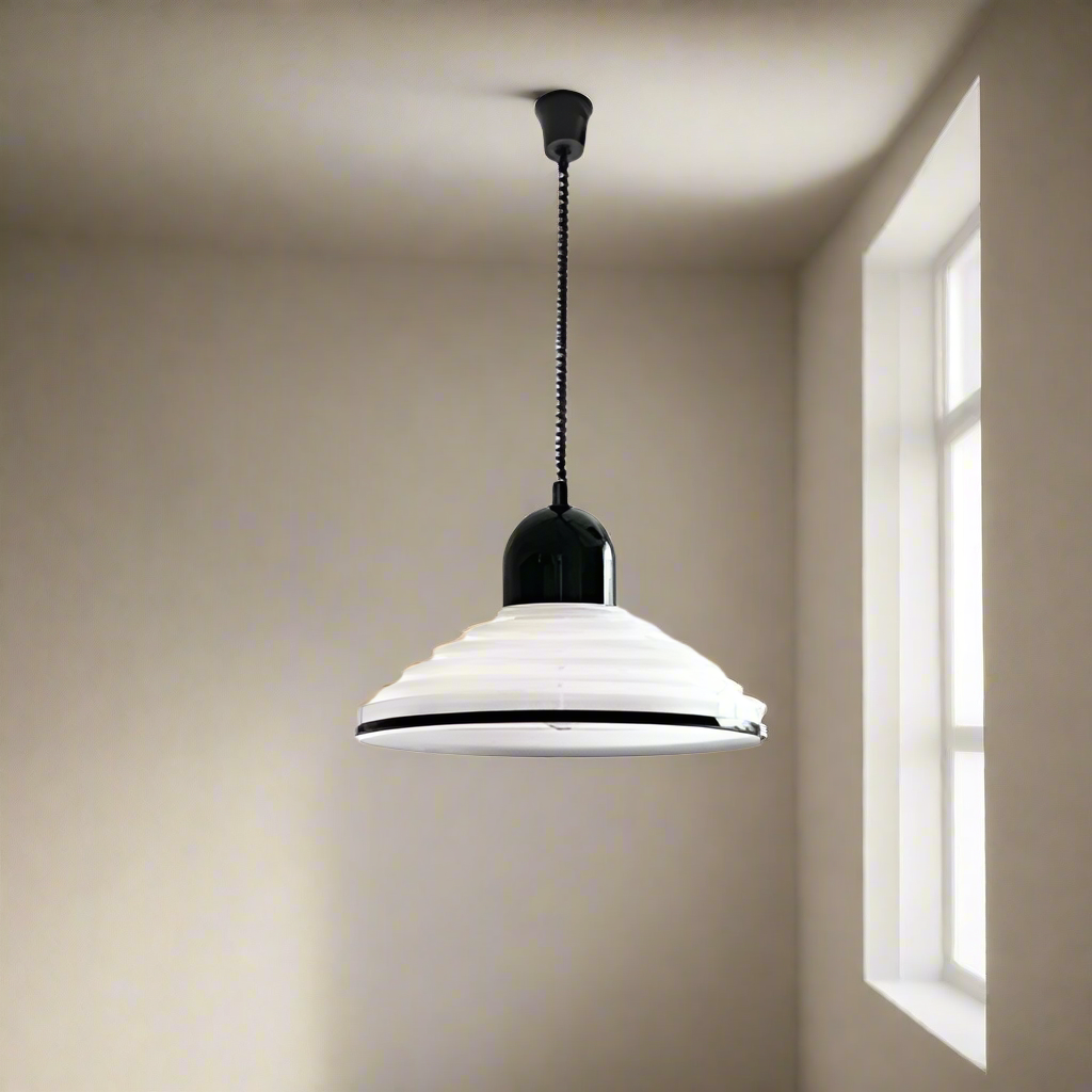French Cream Wind Glass Pendant Light - Elegantly Designed Cream Glass Lamp
