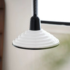 French Cream Wind Glass Pendant Light - Elegantly Designed Cream Glass Lamp