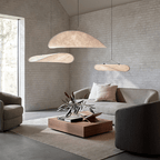 Japandi Silk Pendant Light - Elegant LED Pendant Lamp with E27 Socket