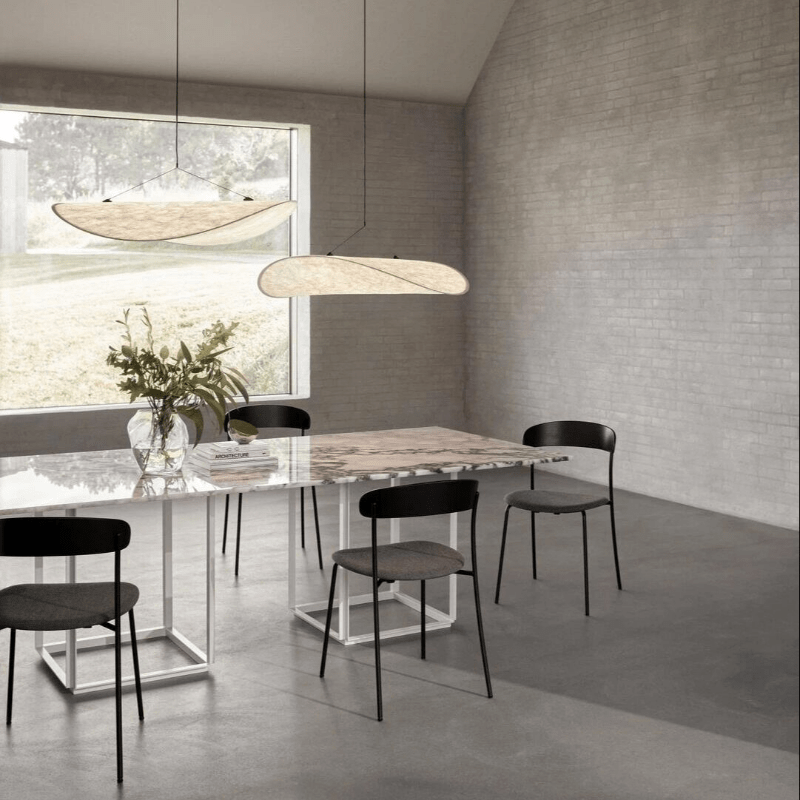 Japandi Silk Pendant Light - Elegant LED Pendant Lamp with E27 Socket