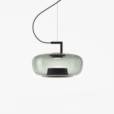 Modern Design LED Pendant Light – Glass and Aluminum Lighting Fixture for Kitchen and Dining Room