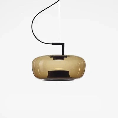 Modern Design LED Pendant Light – Glass and Aluminum Lighting Fixture for Kitchen and Dining Room