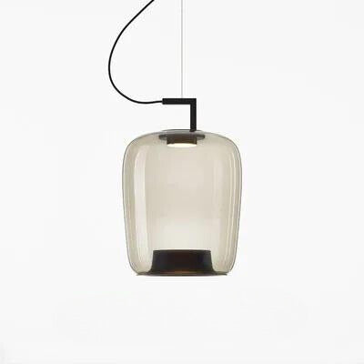 Modern Design LED Pendant Light – Glass and Aluminum Lighting Fixture for Kitchen and Dining Room
