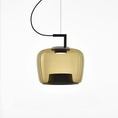 Modern Design LED Pendant Light – Glass and Aluminum Lighting Fixture for Kitchen and Dining Room
