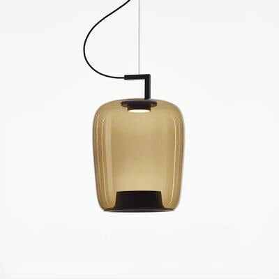 Modern Design LED Pendant Light – Glass and Aluminum Lighting Fixture for Kitchen and Dining Room