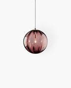 Pendant Ceiling Light Amber Glass