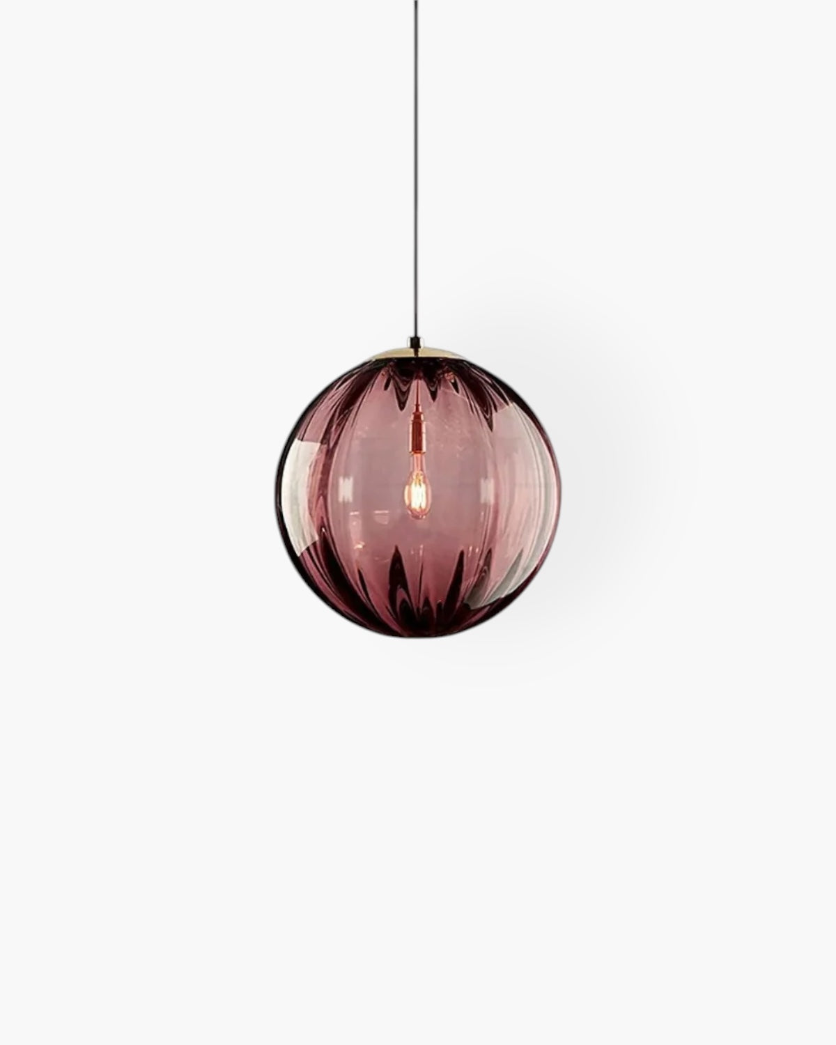 Pendant Ceiling Light Amber Glass