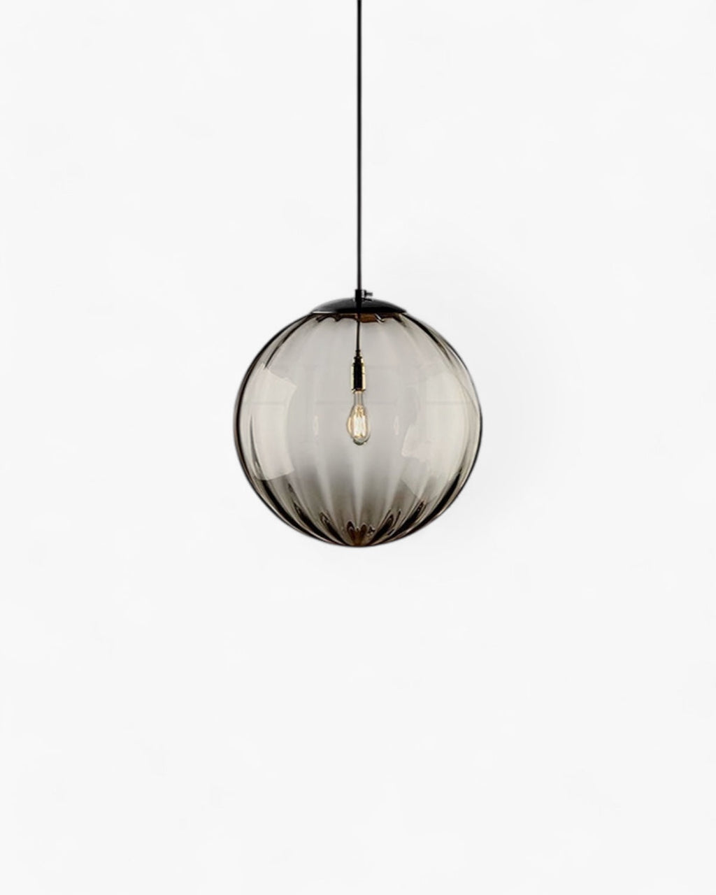 Pendant Ceiling Light Amber Glass