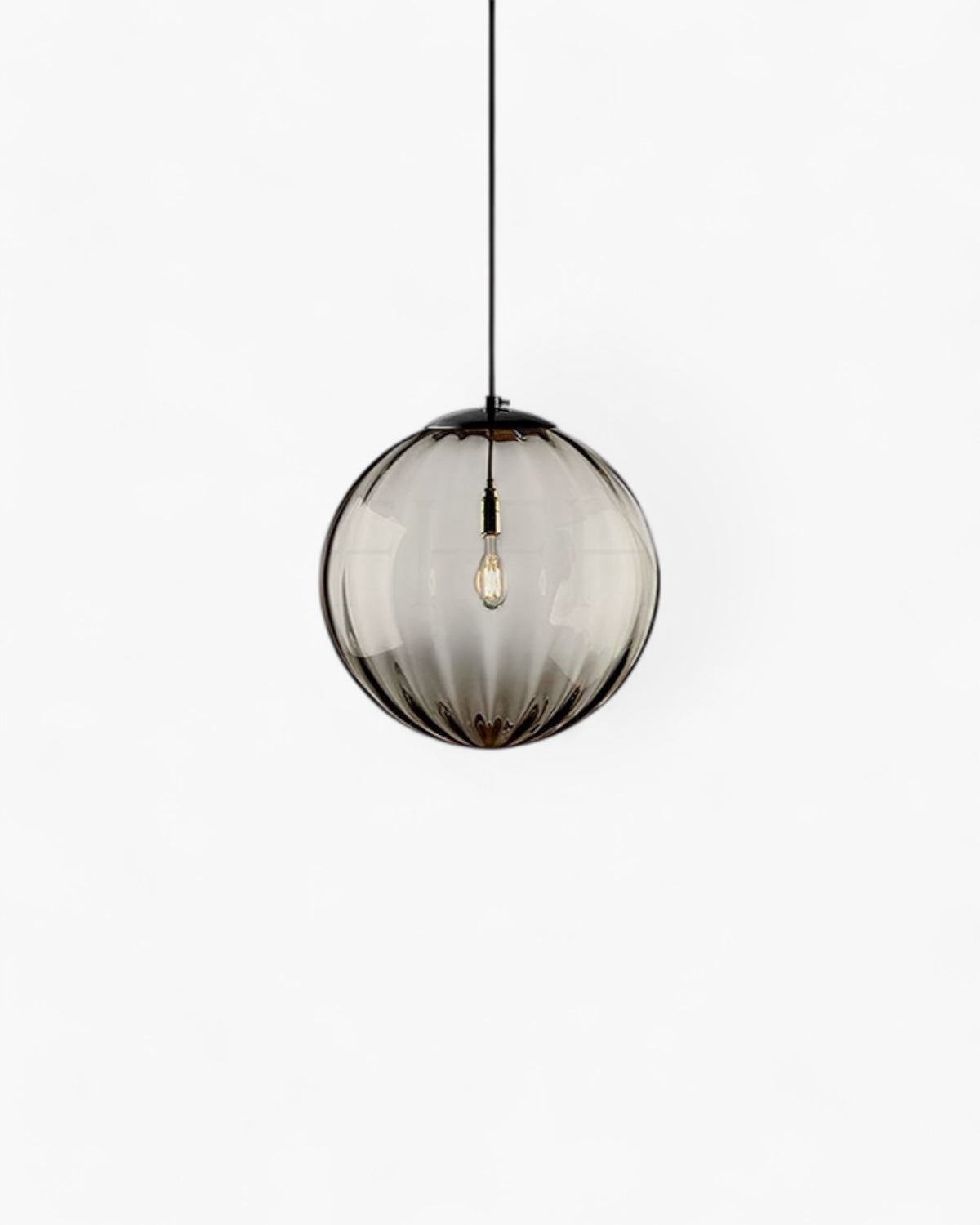 Pendant Ceiling Light Amber Glass