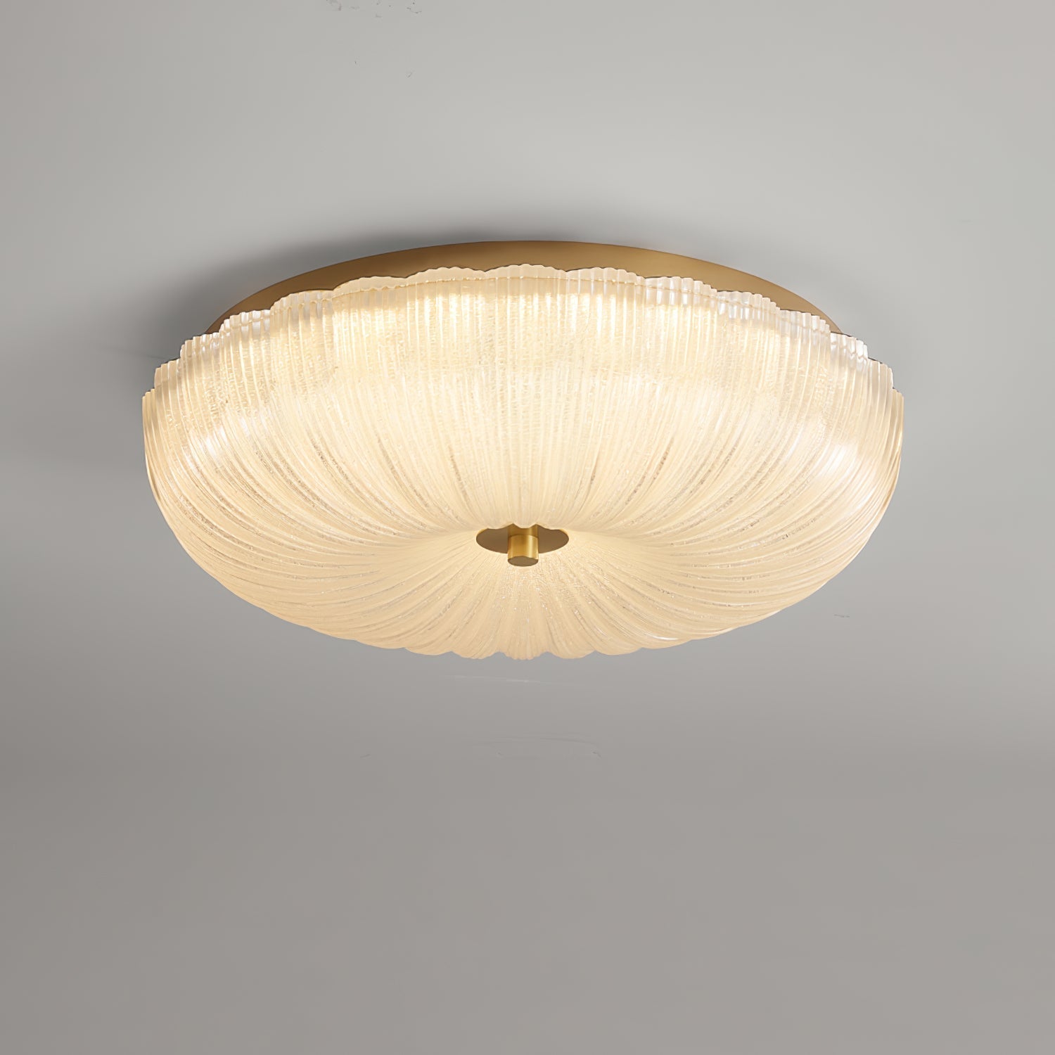 Halo Ceiling Light Ripple Glass