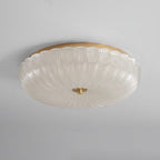 Halo Ceiling Light Ripple Glass