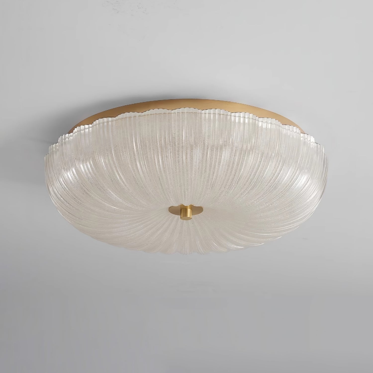 Halo Ceiling Light Ripple Glass