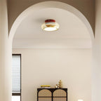 June Retro Glass Flush Mount Ceiling Light