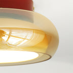 June Retro Glass Flush Mount Ceiling Light