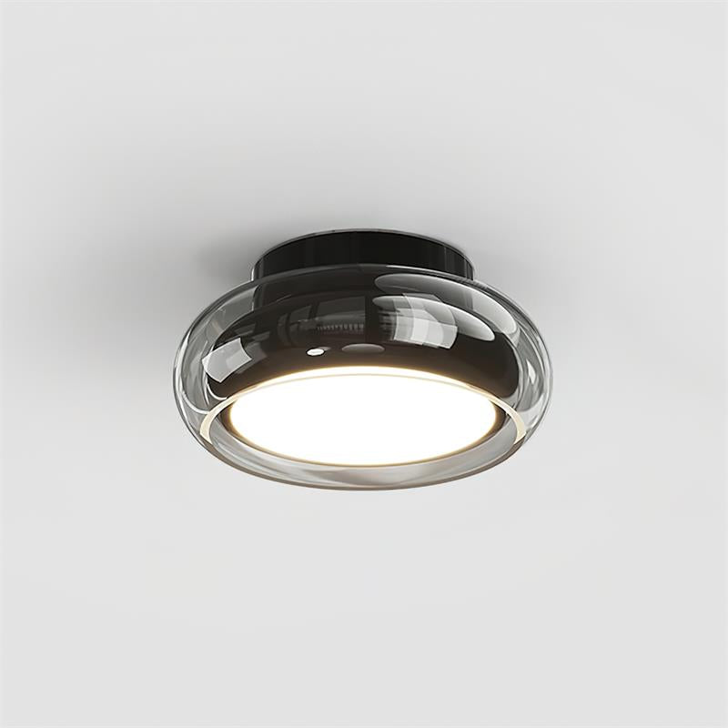 June Retro Glass Flush Mount Ceiling Light
