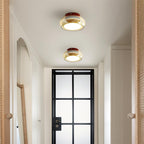 June Retro Glass Flush Mount Ceiling Light