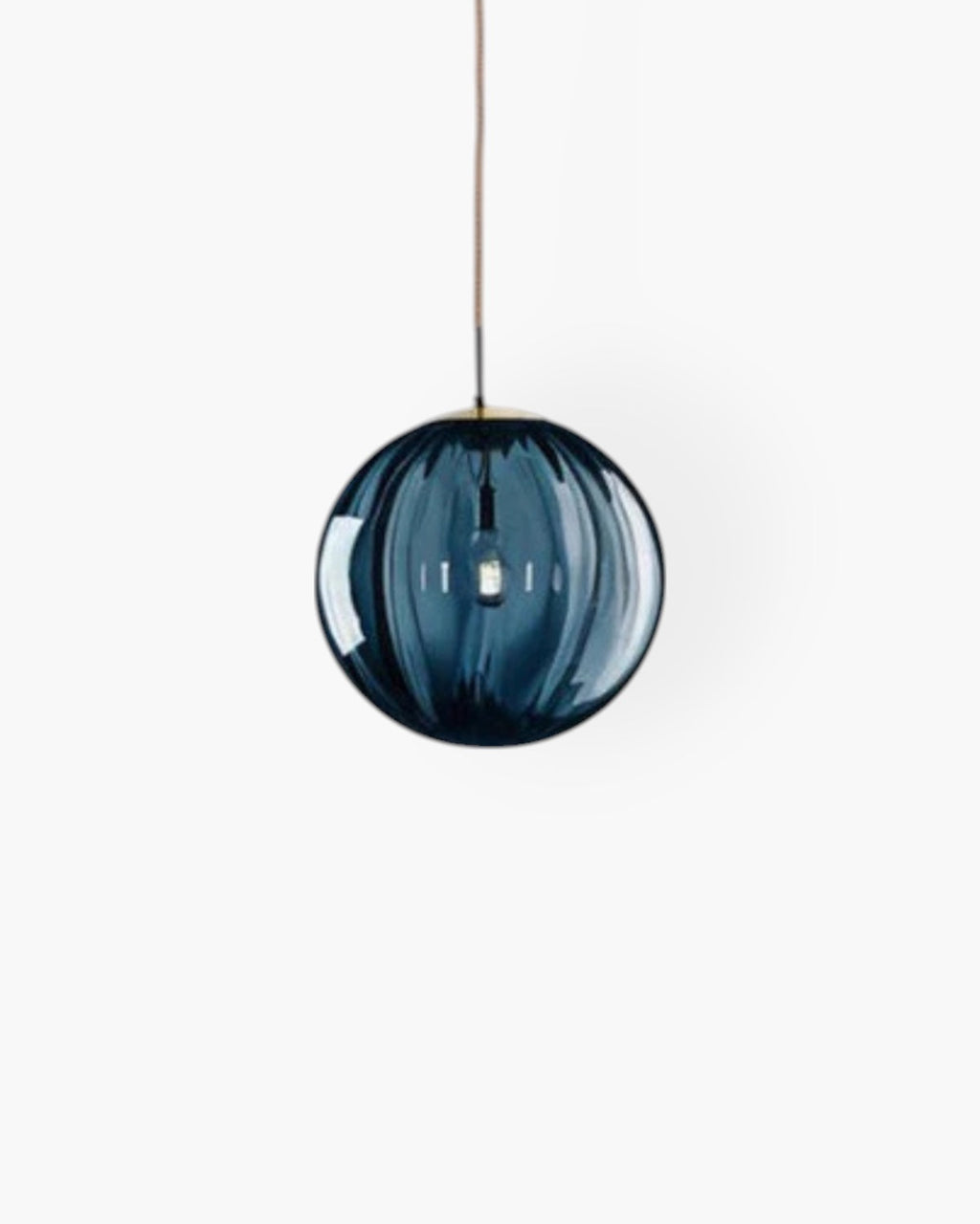 Pendant Ceiling Light Amber Glass
