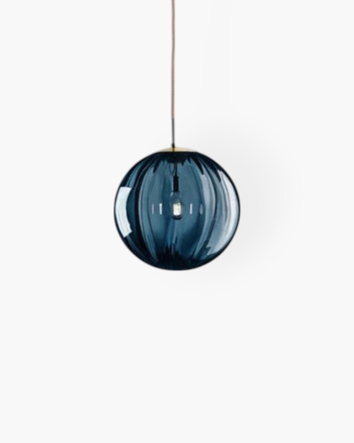 Pendant Ceiling Light Amber Glass