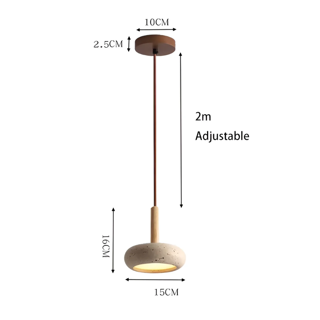 LED Ceiling Lamp - Lumora - Retro Japanese Design - Adjustable Pendant Light