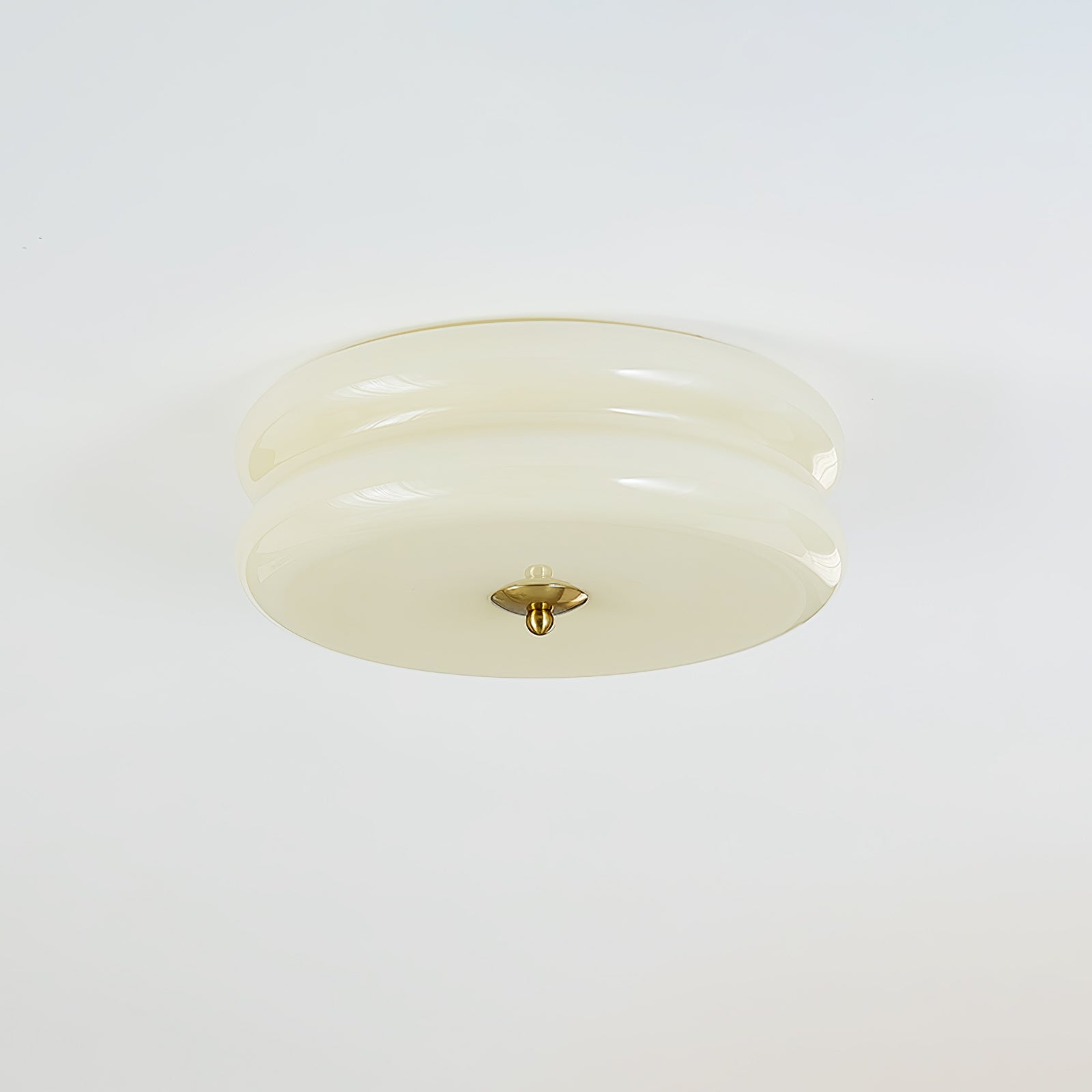 Vintage Art Deco Ceiling Light, Geometric Elegance with Integrated LED