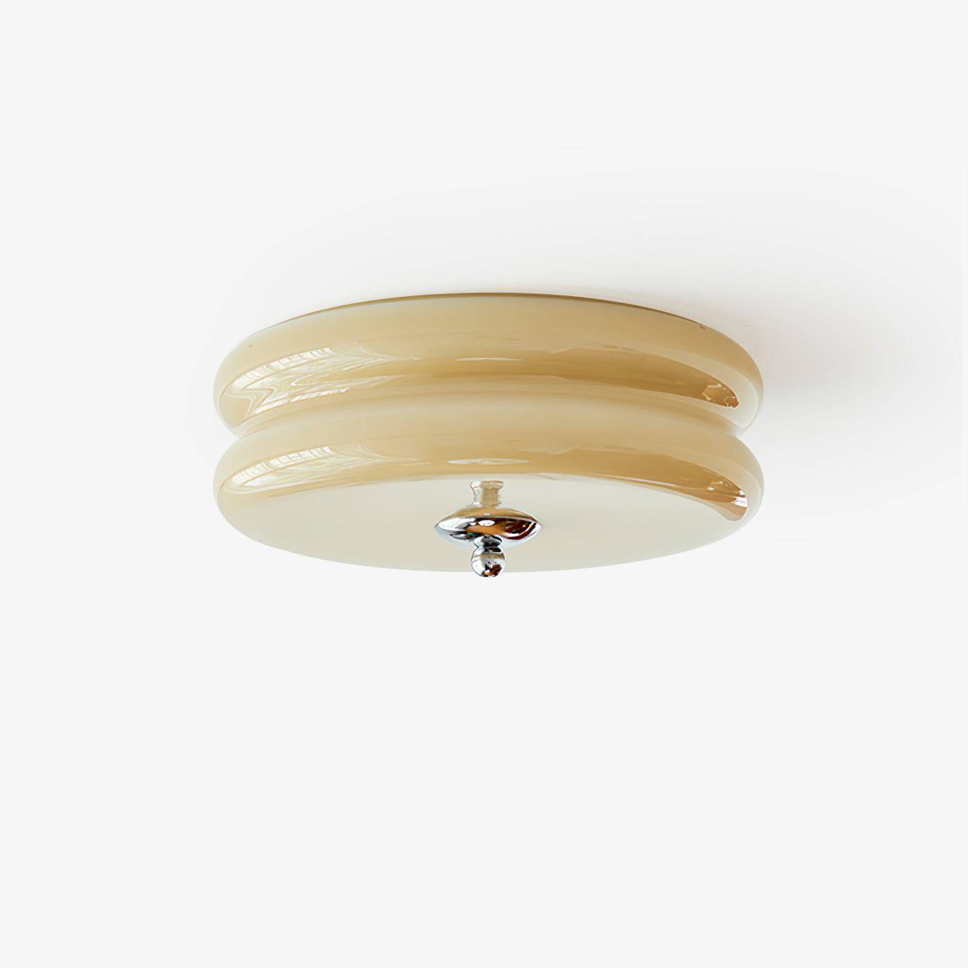 Vintage Art Deco Ceiling Light, Geometric Elegance with Integrated LED