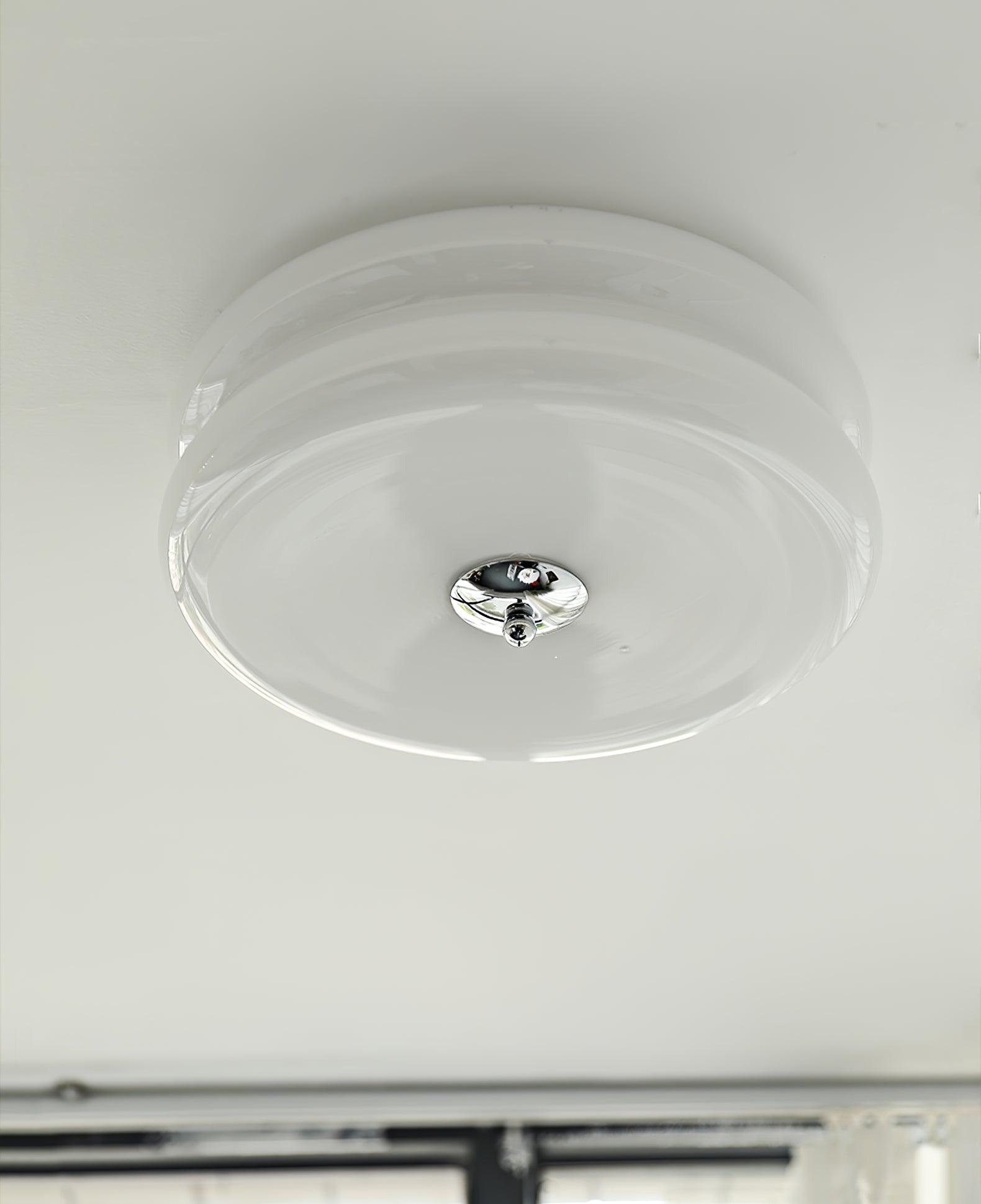Vintage Art Deco Ceiling Light, Geometric Elegance with Integrated LED