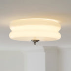 Vintage Art Deco Ceiling Light, Geometric Elegance with Integrated LED