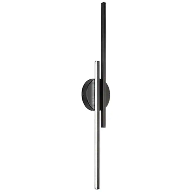 Elgo Modern Nordic Disc/Linear Metal LED Wall Lamp, Black/White