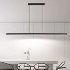 Thala Modern Linear Metal LED Pendant Light Black/Brown