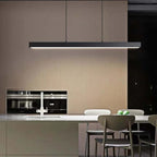 Thala Modern Linear Metal LED Pendant Light Black/Brown