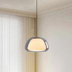 Pendant Light – Double Glass Dome with Soft Glow