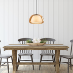 Pendant Light – Double Glass Dome with Soft Glow
